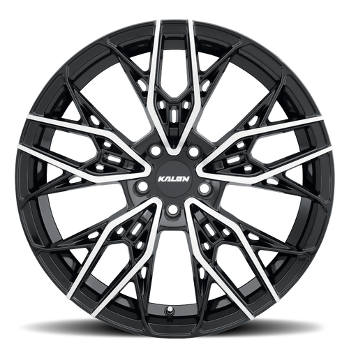 20" Kalon 107 Scout Gloss Black Machined Face 20x9 Wheel 5x4.5 (5x114.3) 35mm Rim