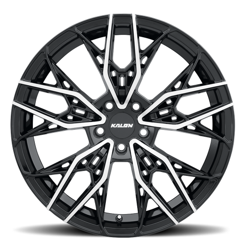 20" Kalon 107 Scout Gloss Black Machined Face 20x9 Wheel 5x112 35mm Street Rim