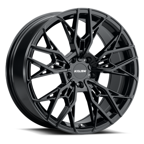 Set 4 18" Kalon 107 Scout Gloss Black 18x8 Wheels 5x112 38mm Performance Rims