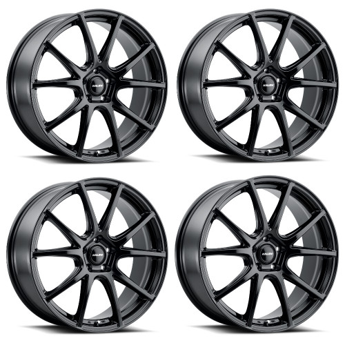 Set 4 17" Kalon 109 TK3 Gloss Black 17x7 Wheels 5x112 38mm Performance Rims