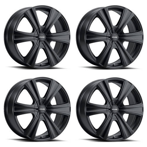 Set 4 19" Kalon 205 Torch Satin Black 19x8.5 Wheels 5x112 5x120 40mm Sedan Rims