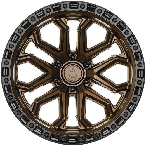 20" Arena A125 Jackal Smoked Bronze Glossy Black Lip 20x10 Wheel 6x135 -18mm Rim Lifted Offroad Truck SUV