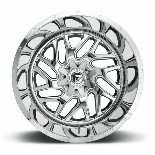 Set 4 Fuel D609 Triton 20x10 5x5.5 5x150 Chrome Plated Wheels 20" -18mm Rims