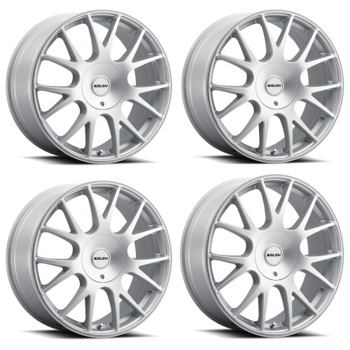 Set 4 16" Kalon 206 Talon Satin Silver 16x7 Wheels 5x4.25 5x115 38mm Rims