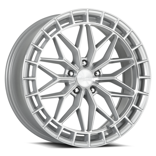Set 4 18" Katana Racing KR12 Gloss Silver Wheels 18x8 5x4.25 (5x108) 40mm Rims