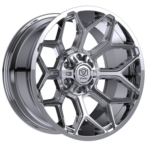 22" Edge Off Road 302C Chrome Wheel 22x12 5x5 5x5.5 -44mm Lifted Truck Rim