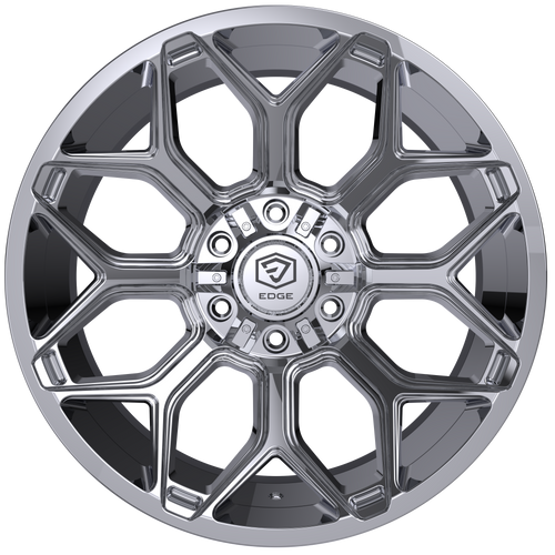 22" Edge Off Road 302C Chrome Wheel 22x12 5x5 5x5.5 -44mm Lifted Truck Rim