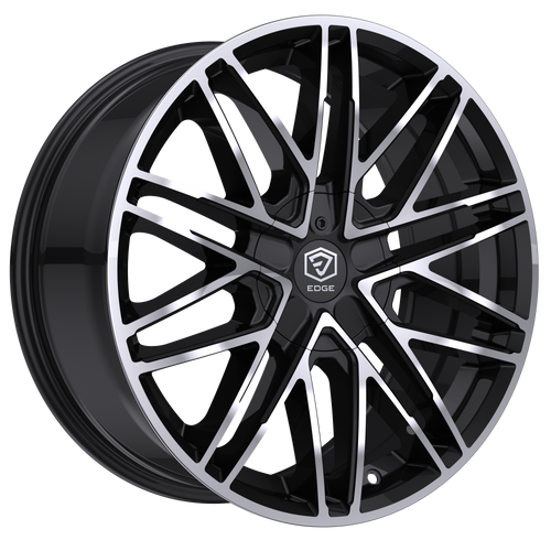 Set 4 20" Edge Street 352MB Black Machined Face Wheels 20x8.5 5x112 5x4.5 40mm Rims