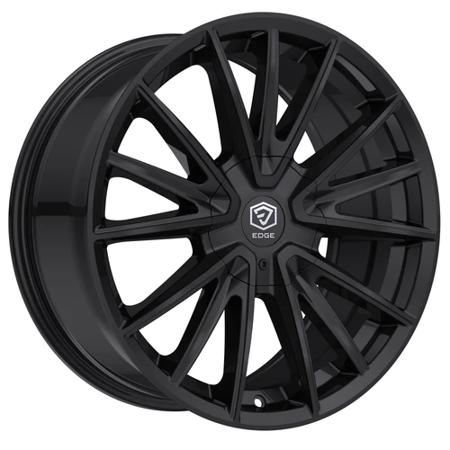 Set 4 17" Edge Street 353B Gloss Black Wheels 17x7.5 5x100 5x4.5 (5x114.3) 40mm Rims