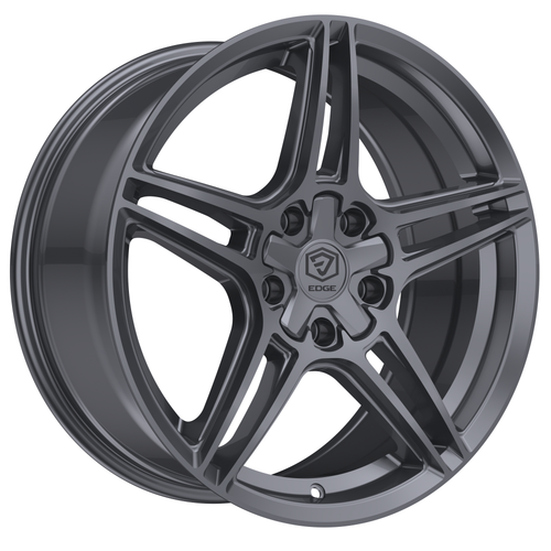 Set 4 18" Edge Street 354A Anthracite Wheels 18x8 5x112 5x4.5 (5x114.3) 40mm Rims
