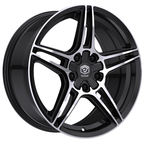 Set 4 19" Edge Street 354MB Gloss Black Machined Wheels 19x8.5 5x4.5 5x120 40mm Rims