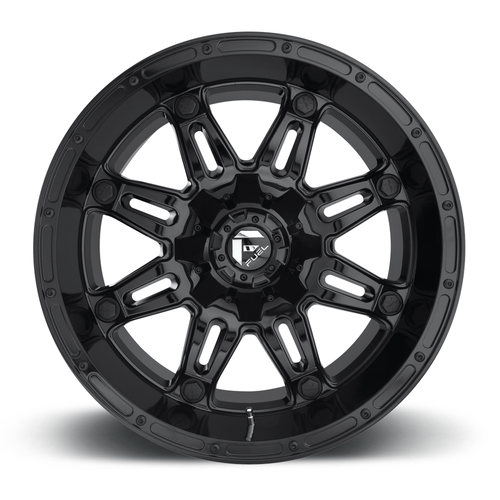 Set 4 20" Fuel D625 Hostage 20x9 5x4.5 5x5 -12mm Gloss Black Wheels Lifted Rims