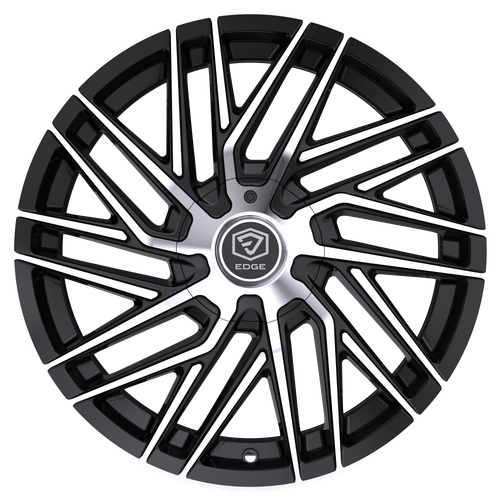 20" Edge Street 355MB Gloss Black Machined Face Wheel 20x8.5 5x4.5 5x120 40mm Rim