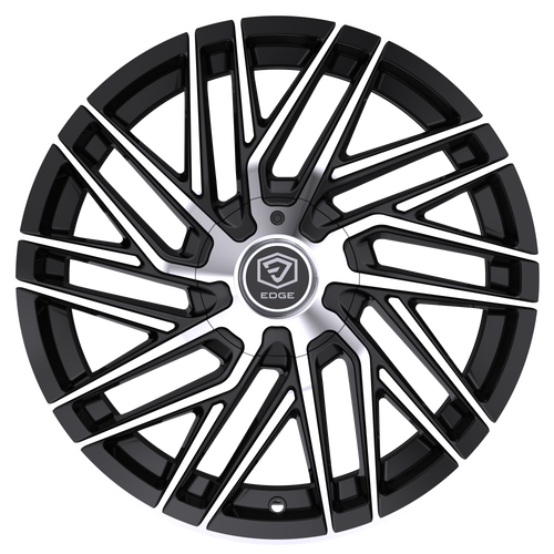 20" Edge Street 355MB Gloss Black Machined Face Wheel 20x8.5 5x4.25 5x4.5 40mm Rim