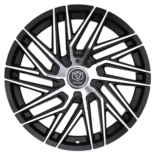 18" Edge Street 355MB Gloss Black Machined Face Wheel 18x8 5x100 5x4.5 40mm Rim