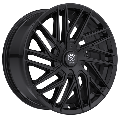 Set 4 17" Edge Street 355B Gloss Black Wheels 17x7.5 5x112 5x4.5 40mm Rims