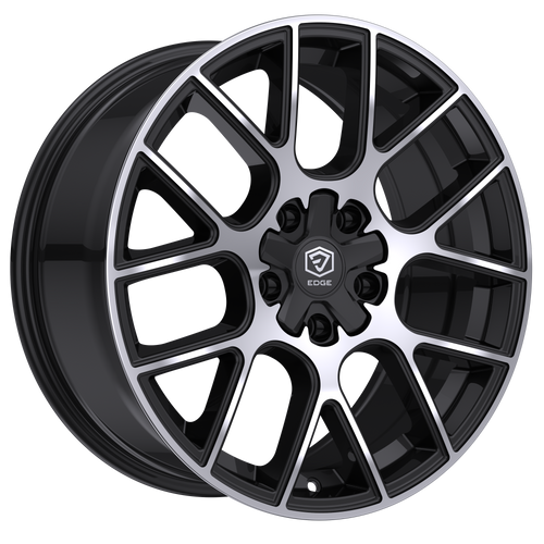 20" Edge Street 356MB Gloss Black Machined Face Wheel 20x8.5 5x4.5 5x120 40mm Rim