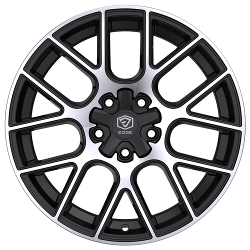 20" Edge Street 356MB Gloss Black Machined Face Wheel 20x8.5 5x100 5x4.5 40mm Rim