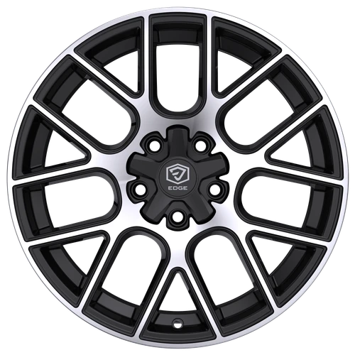 18" Edge Street 356MB Gloss Black Machined Face Wheel 18x8 5x100 5x4.5 40mm Rim