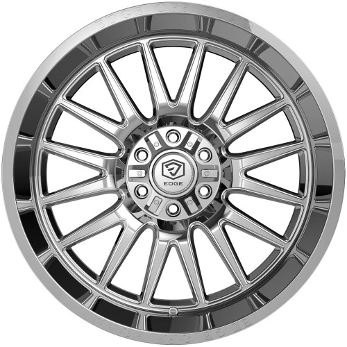 22" Edge Off Road 305C Chrome Plated Wheel 22x12 8x180 -44mm Lifted Truck Rim