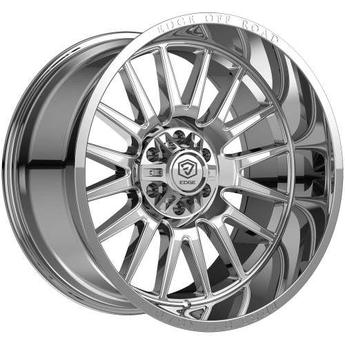22" Edge Off Road 305C Chrome Plated Wheel 22x10 8x180 -19mm Lifted Truck Rim