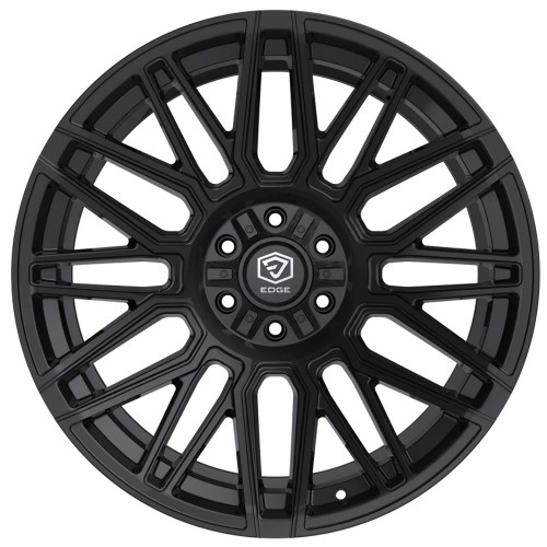 22" Edge Off Road 306B 22x10 5x5 5x5.5 -19mm Gloss Black Wheel Lifted Truck Rim