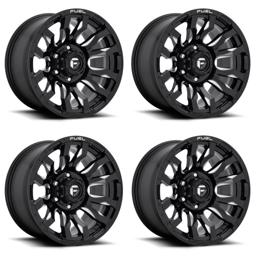 Set 4 20" Fuel D673 Blitz 20x9 6x5.5 Gloss Black Milled Wheels 20mm Truck Rims Set 4 20" Fuel D673 Blitz 20x9 6x5.5 Gloss Black Milled Wheels 20mm Truck Rims