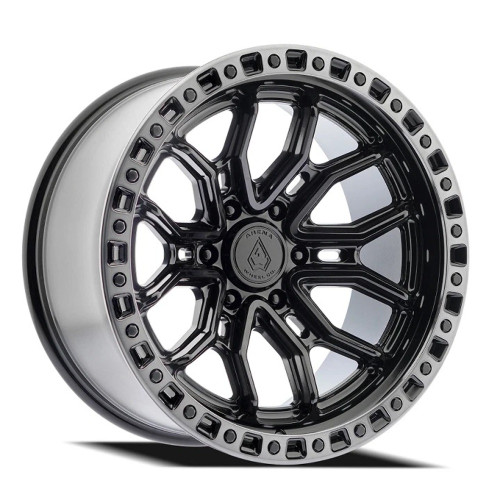 20" Arena A120 Terra 20x10 6x5.5 -18mm Wheel Gloss Black Machined DDT Lip Rim