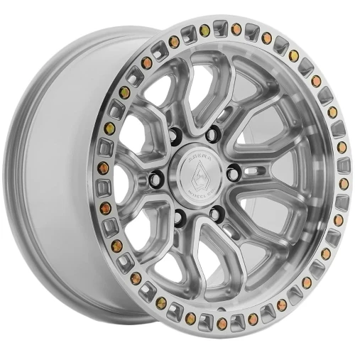 17" Arena A120 Terra 17x9 6x5.5 (6x139.7) 0mm Wheel Gloss Silver Machined Rim