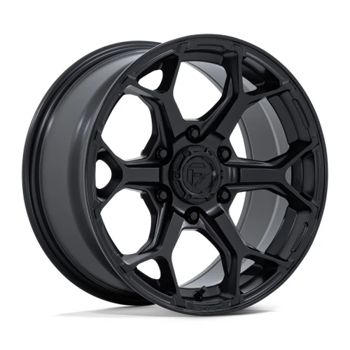 Set 4 17" Fuel FC903 Splicer  17x9 6x5.5 -12mm Blackout Wheels Offroad Truck Rims