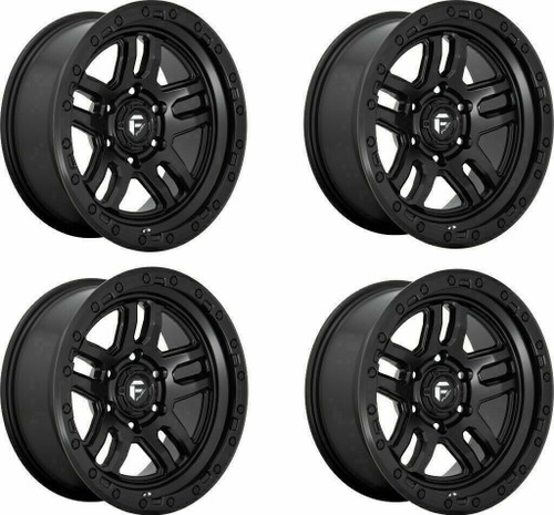 Set 4 Fuel D700 Ammo 20x10 6x5.5 Matte Black Wheels 20" -18mm Lifted Truck Rims