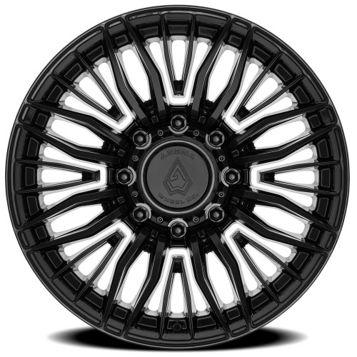 20" Arena A122 Phantom 20x10 8x6.5 (8x165.1) -18mm Gloss Black Wheel Truck Rim
