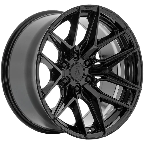 Set 4 20" Arena A131 Sparta 20x9.5 6x5.5 (6x139.7) 28mm Wheels Gloss Black Rims Offroad Truck SUV