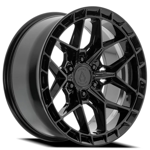 20" Arena A133 Rampage 20x10 6x135 -18mm Gloss Black Wheel Offroad Truck SUV Rim Lifted