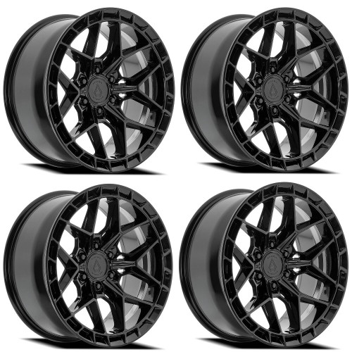 Set 4 20" Arena A133 Rampage 20x9.5 6x135 30mm Gloss Black Wheels Truck SUV Rims Offroad