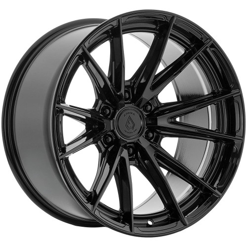 Set 4 20" Arena A134 Vortex 20x10 6x5.5 -18mm Gloss Black Wheels Truck SUV Rims Lifted Offroad
