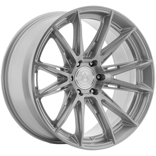 22" Arena A138 Lusso 22x9.5 6x5.5 (6x139.7) 25mm Gloss Silver Brushed Wheel Rim Offroad Truck SUV