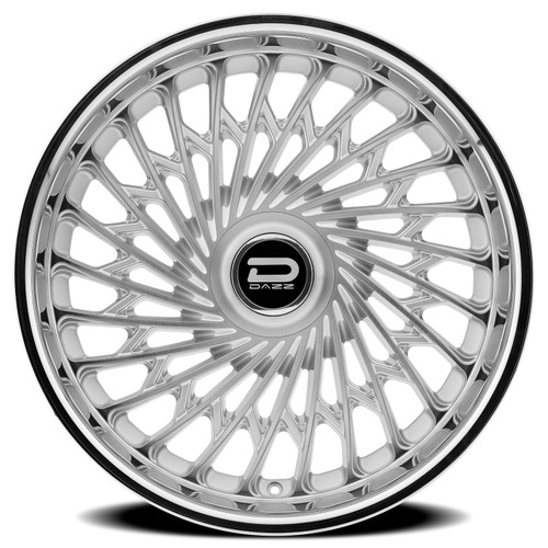 22" Dazz D101 Seville 22x10 5x112 35mm Silver Brushed Chromed Stainless Steel Lip Wheel Premium Car Street Rim
