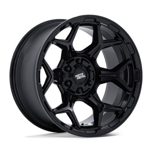 20" Moto Metal MO815 Dux 20x9 5x4.5 5x5 1mm Gloss Black Wheel Offroad Truck Rim SUV Wheel