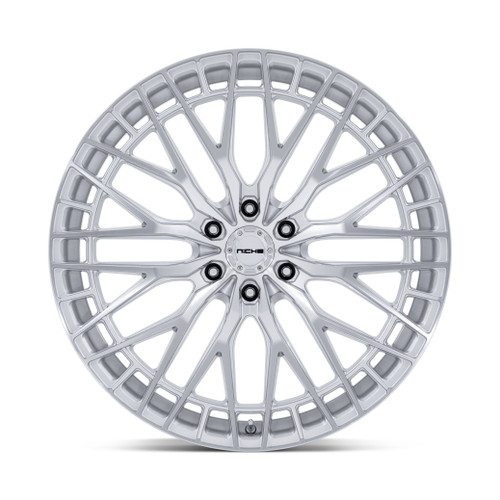 22" Niche NC288 Genoa 22x10 6x135 30mm Gloss Silver Machined Face Truck SUV Rim Wheel