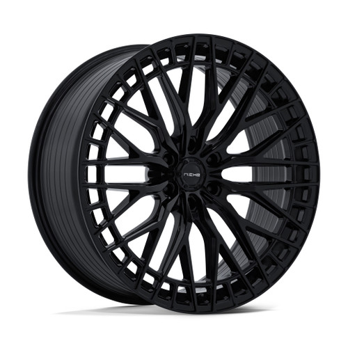 Set 4 24" Niche NC288 Genoa 24x10 6x5.5 0mm Gloss Black Wheels Truck SUV Rims