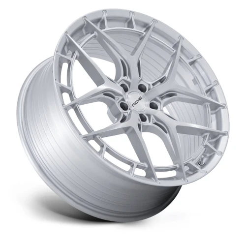 22" Niche NC286 Riviera 22x9 5x120 27mm Gloss Silver Brushed Face Car SUV Wheel Premium Luxury Rim