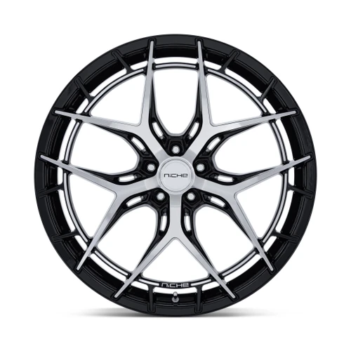 20" Niche NC286 Riviera 20x10.5 5x4.5 40mm Gloss Black Machined Face Car SUV Rim Premium Luxury Wheel