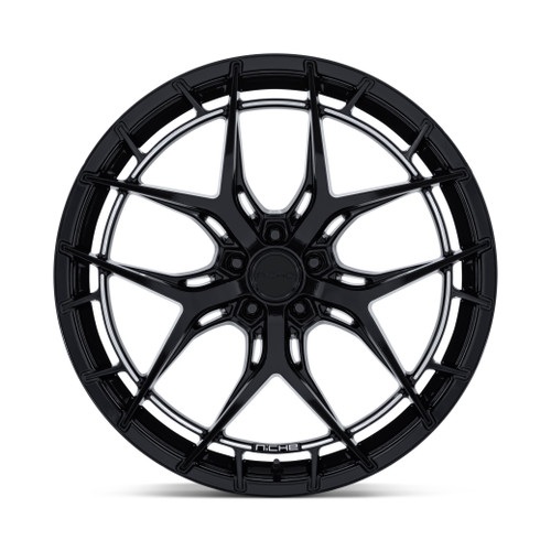 20" Niche NC286 Riviera 20x11 5x120 43mm Gloss Black Whee Luxury Car SUV Rim