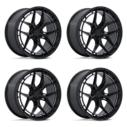 Set 4 20" Niche NC286 Riviera  20x11 5x4.5 50mm Gloss Black Luxury Car SUV Rims Premium Wheels