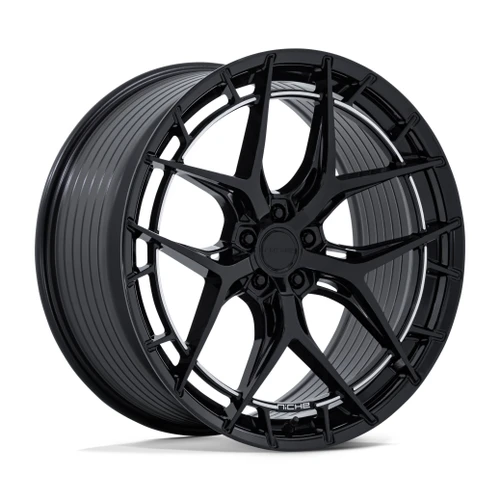 Set 4 20" Niche NC286 Riviera 20x10.5 5x112 38mm Gloss Black Luxury Car SUV Rims Premium Wheels