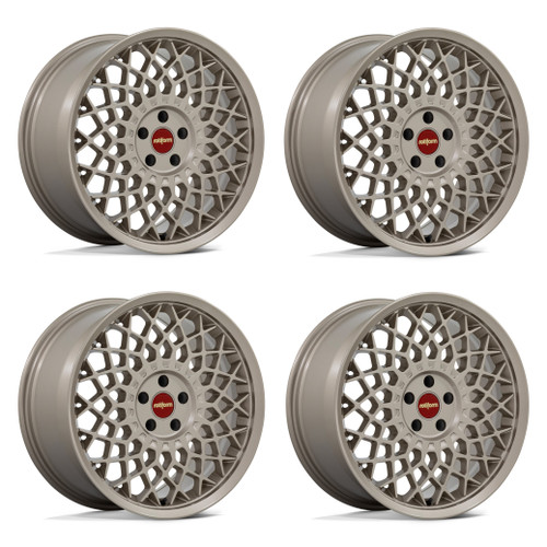 Set 4 18" Rotiform RC212 CJJ 18x9.5 5x4.5 38mm Matte Gold Wheels Sedan Coupe Rims Luxury Car