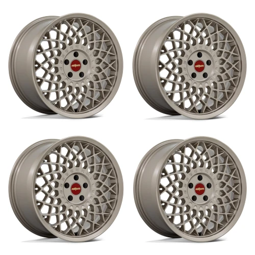 Set 4 18" Rotiform RC212 CJJ 18x8.5 5x4.5 35mm Matte Gold Coupe Sedan Wheels