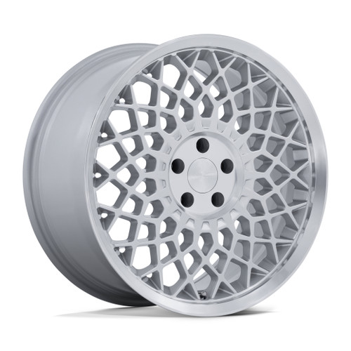 Set 4 19" Rotiform RC212 CJJ 19x10.5 5x4.5 28mm Gloss Silver Machined Lip Wheels Luxury Sedan Coupe Car Rims