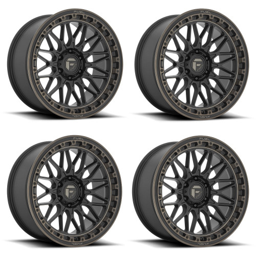 Set 4 Fuel D759 Trigger 20x9 6x5.5 Matte Black Dark Tint Wheels 20" 1mm Rims